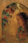 Odilon Redon Lady of the Flowers oil